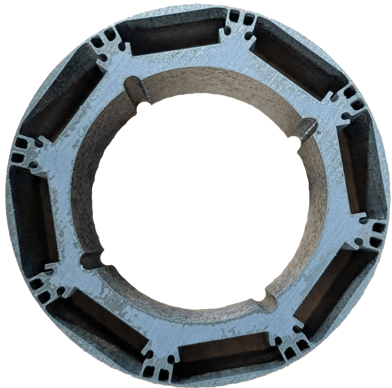 Manufactured topology-optimized rotor developed in Dr. Alexander Schugardt’s research